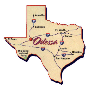 Odessa Texas Map